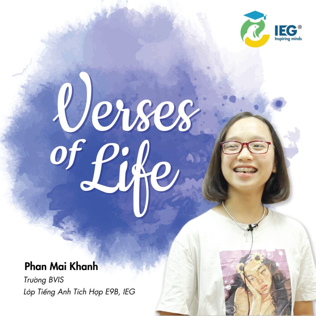 Phan Mai Khanh và bài viết sáng tạo Verse of life