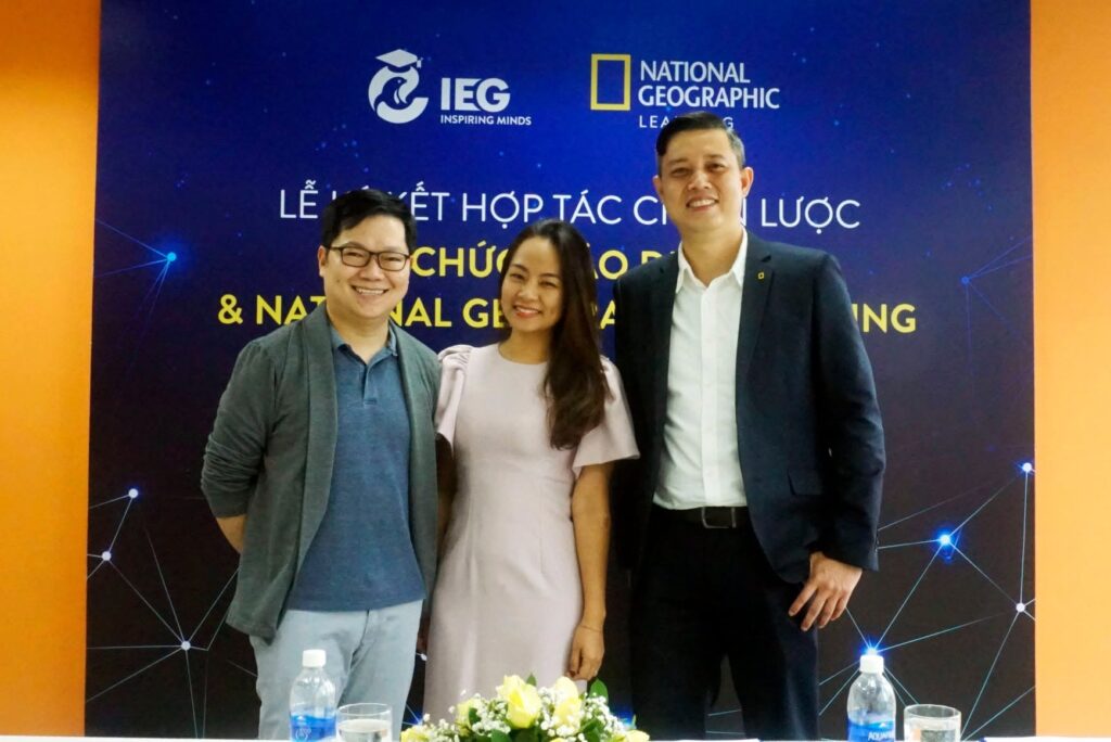 Lễ ký kết hợp tác chiến lược giữa IEG Global và National Georgraphic Learning
