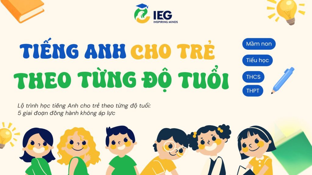 Tiếng Anh Cho Trẻ Theo Độ Tuổi: Lộ Trình 5 Giai Đoạn Phát Triển